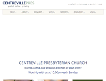 Tablet Screenshot of centrevillepres.com
